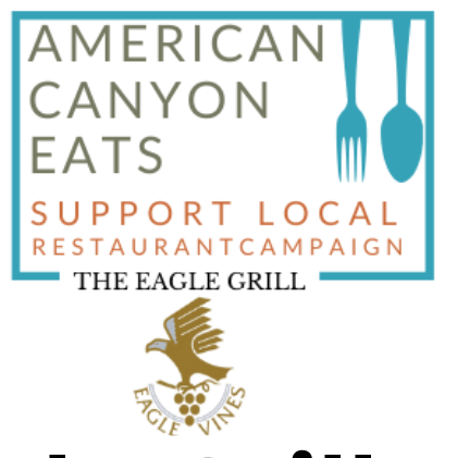 graphic for American Canyon Eats Support Local Restaurant Campaign